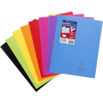 CLAIREFONTAINE : Cahier Séyès 96 pages - 240 x 320 mm - KOVERBOOK - Assortiment Modèle