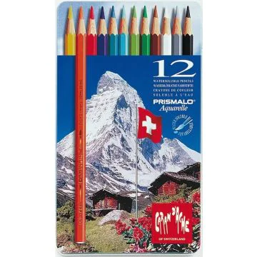 Étui de 12 Crayons de couleurs Prismalo - Assortiment : CARAN D'ACHE Modèle