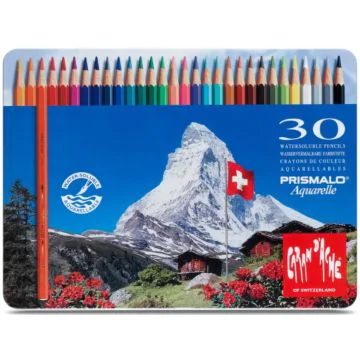Étui de 30 Crayons de couleurs Prismalo - Assortiment : CARAN D'ACHE Photo