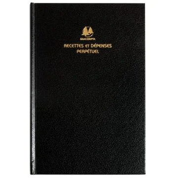 Agenda perpétuel des Recettes et Dépenses EXACOMPTA 38871E Registre