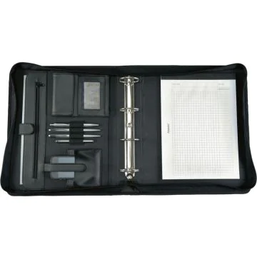 ALASSIO : Serviette-Classeur A4 en simili-cuir - OSI Noir Modèle