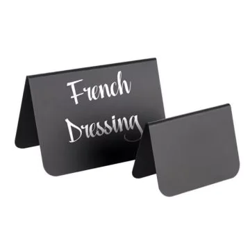 Présentoir de table en PVC - 105 x 60 x 65 mm - Noir - Lot de 10 : APS