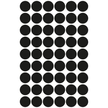 Photo Pastilles adhésives 12 mm - Noir AVERY Étiquettes rondes