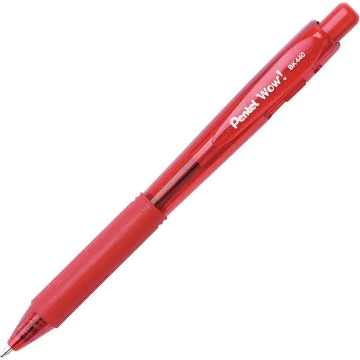 Stylo à bille rétractable - Rouge : PENTEL WOW BK 440 Visuel