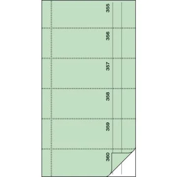 BON NUMEROTE Carnet autocopiant de Bon Vert (SIGEL BO091)
