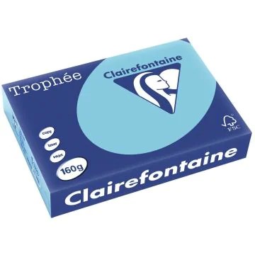 Ramette de papier Trophée de 250 feuilles A4 160g - Bleu vif : CLAIREFONTAINE Visuel