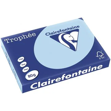 Ramette de papier Trophée de 500 feuilles A3 - Bleu Vif : CLAIREFONTAINE Image