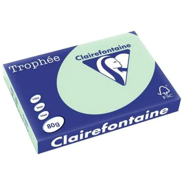 Ramette de papier Trophée de 500 feuilles A3 - Vert menthe : CLAIREFONTAINE Visuel