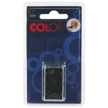 Cassette de rechange pour Tampon - Noir : COLOP E20 lot de 2 Visuel
