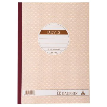 DEVIS Dauphin : Manifold autocopiant Tripli - 297 x 210 mm 1263D