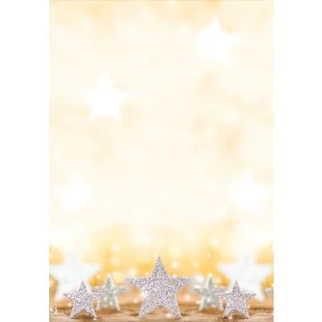 Papier à motif de Noël - Etoiles Scintillantes - Lot de 100 feuilles : SIGEL image