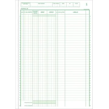 Bordereau de saisie informatique - Carnet autocopiant A4 Exacompta 3530E