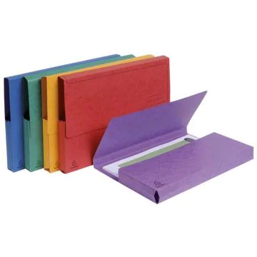 Lot de 5 Chemises à poche en carte - Assortiment EXACOMPTA Visuel