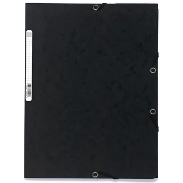 Chemise à élastiques 3 rabats Carte lustrée - Noir EXACOMPTA Image