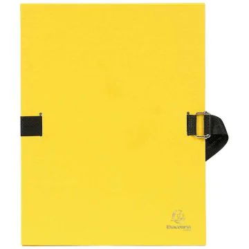 Chemise à sangle toilée - Jaune - Dos extensible : EXACOMPTA Image