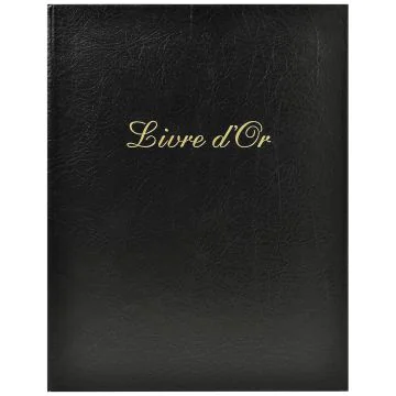 Livre d'or - Cuir Alpille - Noir - 260 x 220 mm EXACOMPTA Image