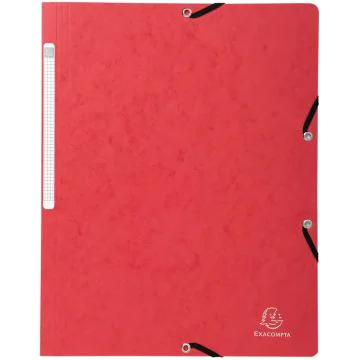 Chemise à élastiques sans rabat - Rouge : EXACOMPTA Image