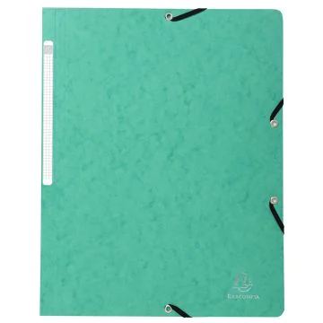 Chemise à élastiques sans rabat - Vert : EXACOMPTA Image