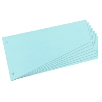 Intercalaires en carton Bleu - Forme trapèze - 230 x 120 mm HERLITZ