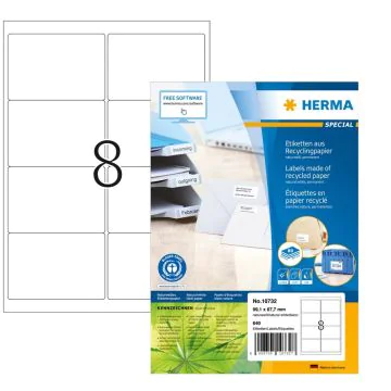 Étiquettes Adresses blanches - 38,1 x 21,2 mm : HERMA 4254