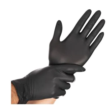 Gants en Nitrile Noir - Taille S : HYGOSTAR