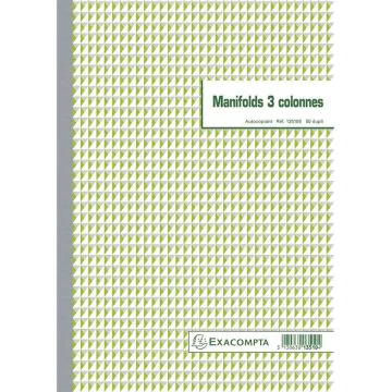 Photo Cahier autocopiant Dupli - 3 Colonnes - 297 x 210 mm EXACOMPTA Couverture