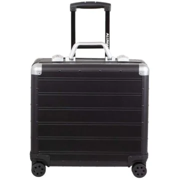 Image Valise trolley en aluminium - 4 Roues 360 degrés - Noir ALUMAXX Gemini