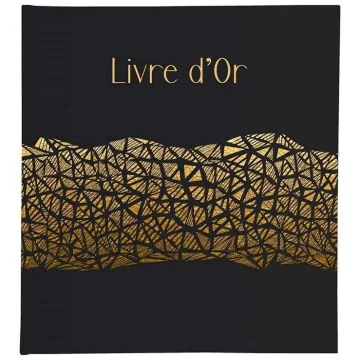 Photo Livre d'or - 270 x 220 mm - Noir/Or EXACOMPTA Aramy