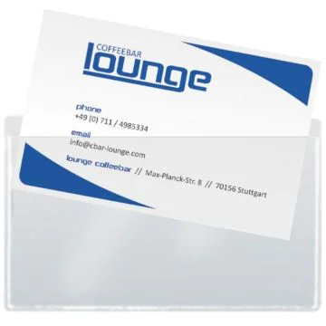 Photo Pochettes autocollantes pour cartes de visite - 90 x 55 mm SIGEL 