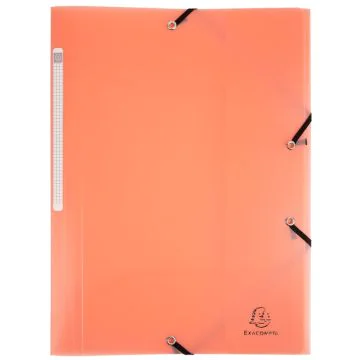Photo Chemise A4 à élastiques en PP - Corail EXACOMPTA Chromaline Pastel