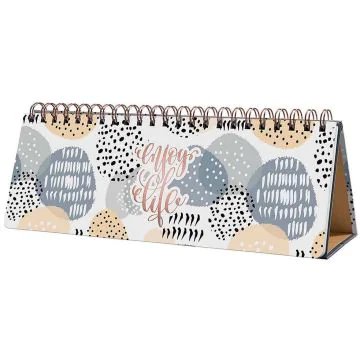 Calendrier de table perpétuel - Semainier - Apricot Inspiration : SIGEL Jolie image