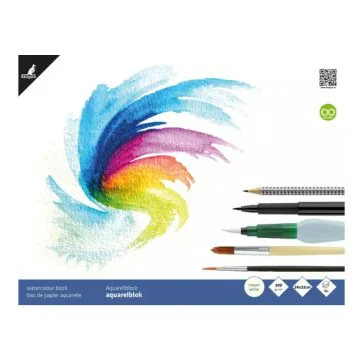 Bloc de papier aquarelle 16 feuilles - 170 x 240 mm KANGARO