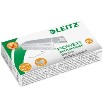 Photo LEITZ : Boite de 1000 agrafes zinguées - N°10 - 5577
