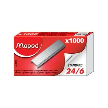 MAPED Boîte de 1000 Agrafes - 24/6 (Fournitures) image