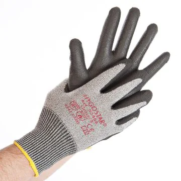 Gants de travail anti-coupure - Taille L - Gris/Noir : HYGOSTAR Cut Safe Visuel