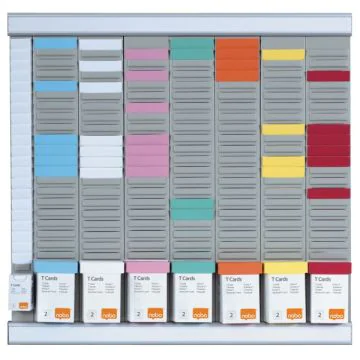 Kit Planning hebdomadaire - OFFICE PLANER - 7 bandes 24 fiches : NOBO Visuel