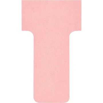Fiches T - Indice 1 / 28 mm - Rose : NOBO Lot de 100 Visuel