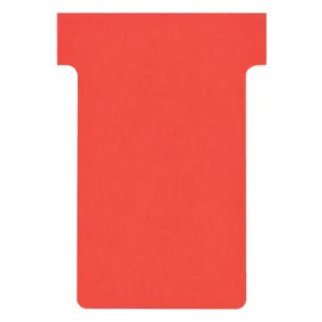 Fiches T - Indice 2 / 60 mm - Rouge : NOBO Lot de 100 Modèle