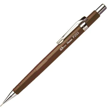Photo Porte-mines - 0,3 mm - Marron : PENTEL Série P203 (P203-E)
