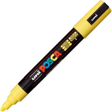 Marqueur peinture Posca PC 5M - Jaune : UNI-BALL photo