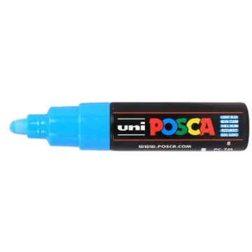 Marqueur peinture Posca PC7M - Bleu clair : UNI-BALL Image