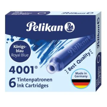 Image Boite de 6 Cartouches d'encre - Bleu royal PELIKAN