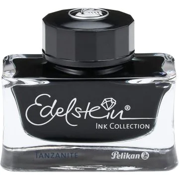 Photo PELIKAN Edelstein : Encre de chine haute qualité - 50 ml - Bleu-Noir 339226