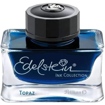Photo PELIKAN Edelstein : Encre de chine haute qualité - 50 ml - Bleu turquoise 339382