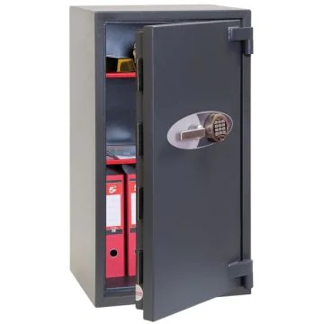 Coffre-fort ignifuge Elara Grade III Vol - Serrure à code HS3551E PHOENIX semi-ouvert