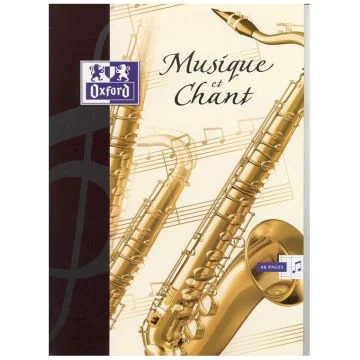Photo OXFORD : Cahier de musique de 48 pages  240 x 320 mm