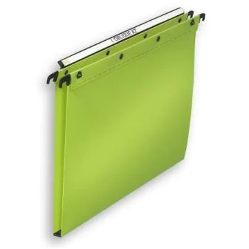 Photo Dossiers suspendus pour armoire - Fond 15 mm - Vert L'OBLIQUE Lot de 10