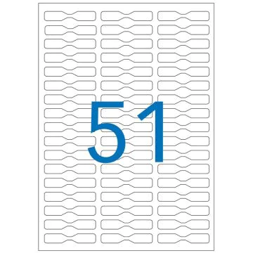 Photo Etiquettes adhésives blanches bijouterie - 45 x 8 mm AGIPA