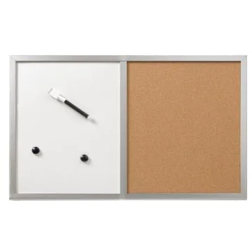 Photo Tableau mixte blanc magnétique et liège - 600 x 400 mm : HERLITZ 10685394 