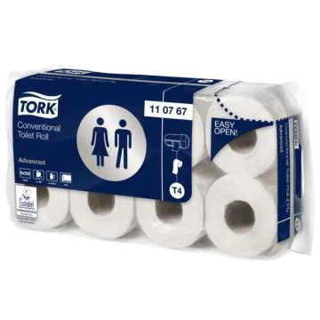 Rouleau de papier toilette - 2 couches TORK Lot de 8 Hygiène